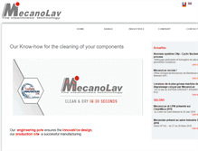 Tablet Screenshot of mecanolav.com